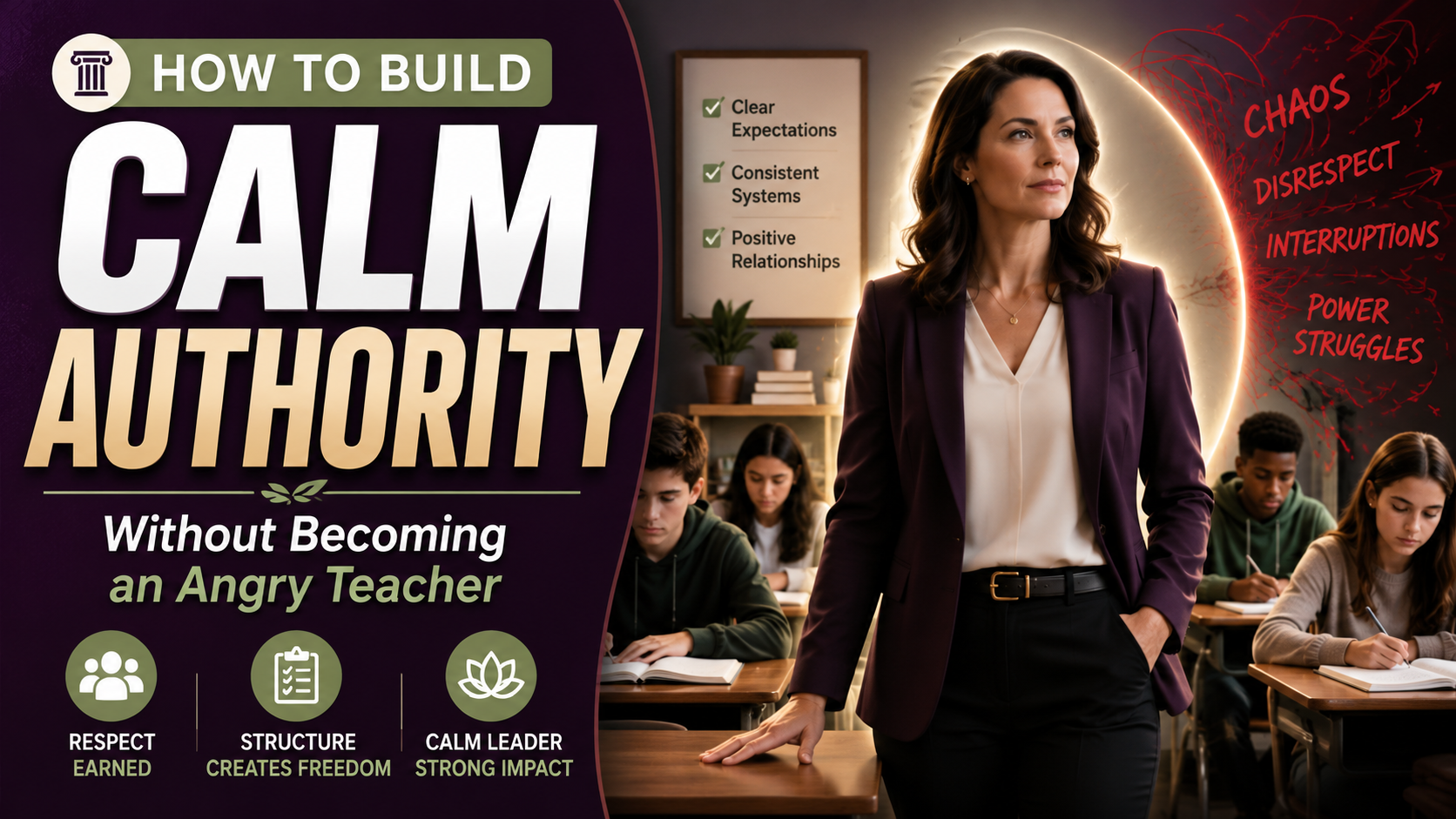 How to Build Calm Authority Without Becoming an Angry Teacher