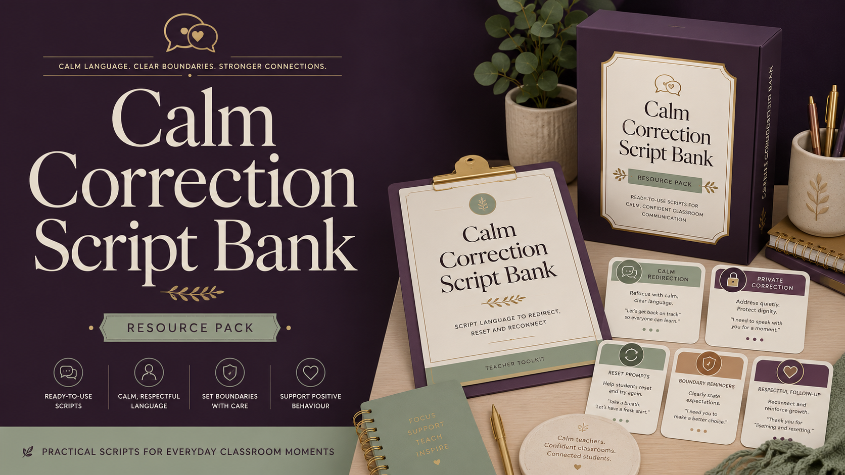 Calm Correction Script Bank